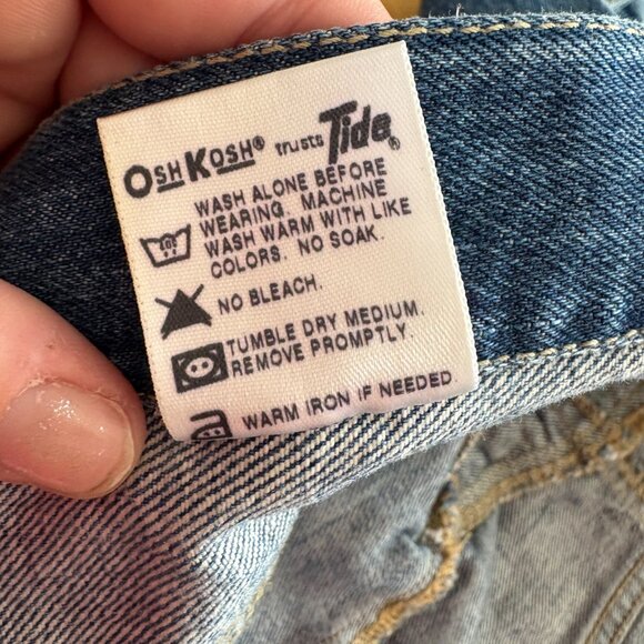 Vintage OshKosh B'gosh Kids Baby Denim Jean Jacket Blue 90s 18 months - Picture 11 of 11